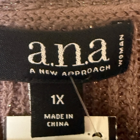 a.n.a Chocolate V-Neck Women's Sweater - Picture 2 of 2